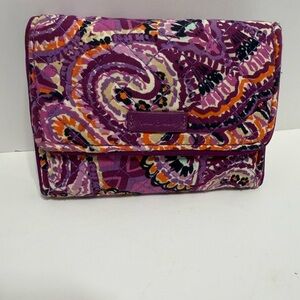 Vera Bradley Iconic RFID Riley Wallet in Dreamy Tapestry, Cottagecore, Boho